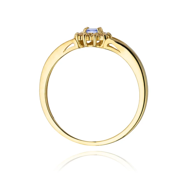 Gold Ring 585 mit Diamant Tansanit 0,15ct