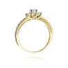 Złoty pierścionek z diamentem EY-199 0,42ct | ERgold