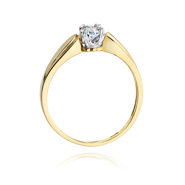 Gold Ring 585 mit Diamant Diamant Diamant 0.24ct