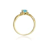 Złoty pierścionek z diamentem EY-19 topaz | ERgold
