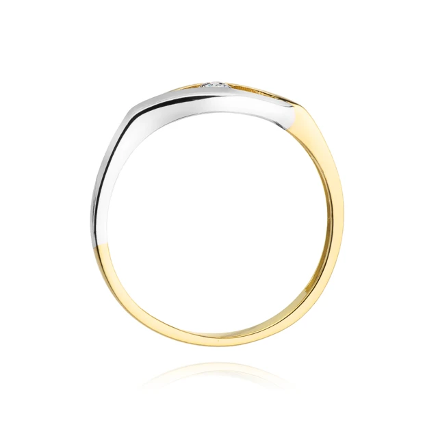 Gold Ring 585 mit Diamant Diamant Diamant 0.04ct