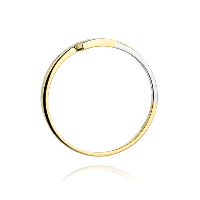 Gold Ring 585 mit Diamant Diamant Diamant 0.02ct