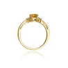 Złoty pierścionek z diamentem EY-2 cytryn | ERgold