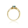 Złoty pierścionek z diamentem EY-2 topaz | ERgold