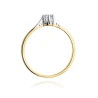 Złoty pierścionek z diamentem EY-209 0,08ct | ERgold