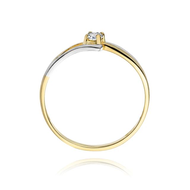 Gold Ring 585 mit Diamant Diamant Diamant 0.08ct