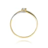 Złoty pierścionek z diamentem EY-210 0,10ct | ERgold