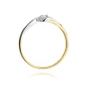 Złoty pierścionek z diamentem EY-211 0,10ct | ERgold