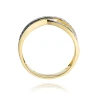 Goldener Diamantring EY-215 schwarze Diamanten | ergold