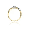 Złoty pierścionek z diamentem EY-22 0,04ct | ERgold