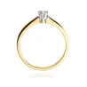 Złoty pierścionek z diamentem EY-220 0,10ct | ERgold