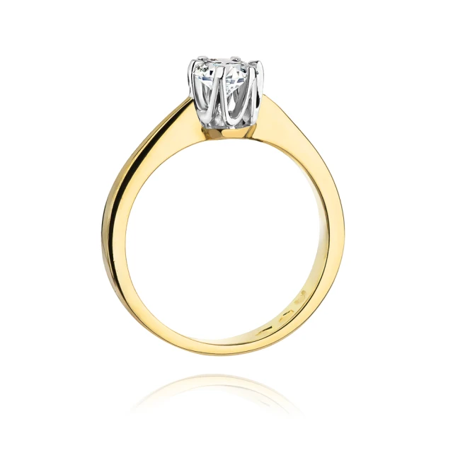 Gold Ring 585 mit Diamant Diamant Diamant 0.30ct