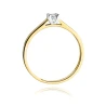 Złoty pierścionek z diamentem EY-221 0,10ct | ERgold