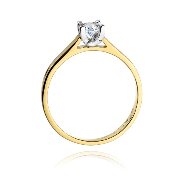 Gold Ring 585 mit Diamant Diamant Diamant 0.25ct