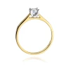 Złoty pierścionek z diamentem EY-221B 0,25ct | ERgold