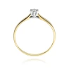 Złoty pierścionek z diamentem EY-222 0,10ct | ERgold