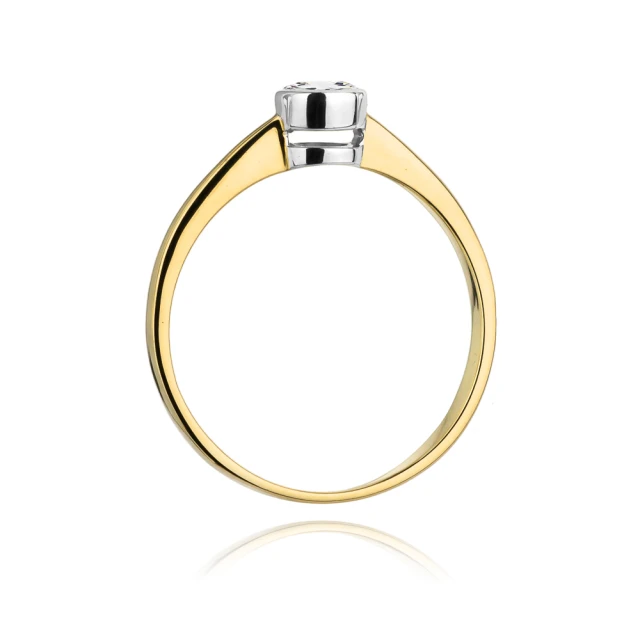 Gold Ring 585 mit Diamant Diamant Diamant 0.25ct