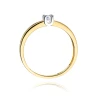 Złoty pierścionek z diamentem EY-225 0,08ct | ERgold