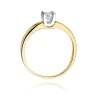 Złoty pierścionek z diamentem EY-225B 0,25ct | ERgold