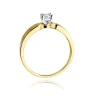 Złoty pierścionek z diamentem EY-226B 0,25ct | ERgold