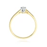 Złoty pierścionek z diamentem EY-229 0,10ct | ERgold
