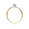 Złoty pierścionek z diamentem EY-230 0,08ct | ERgold