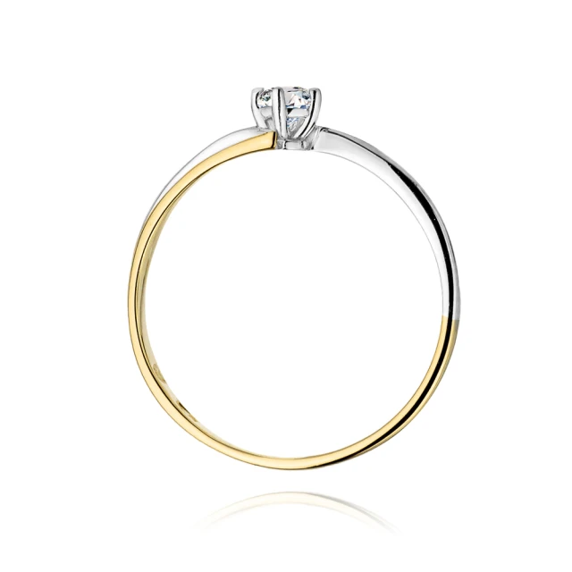 Gold Ring 585 mit Diamant Diamant Diamant 0.08ct