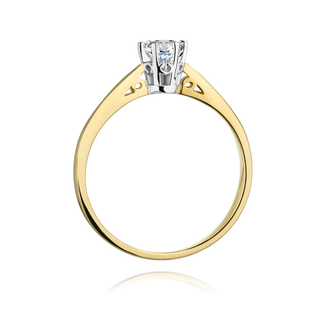 Gold Ring 585 mit Diamant Diamant Diamant 0.25ct