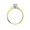 Złoty pierścionek z diamentem EY-234 0,25ct | ERgold