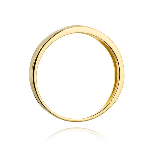 Gold Ring 585 mit Diamant Diamant Diamant 0.05ct