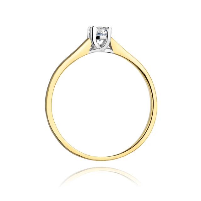 Gold Ring 585 mit Diamant Diamant Diamant 0.20ct