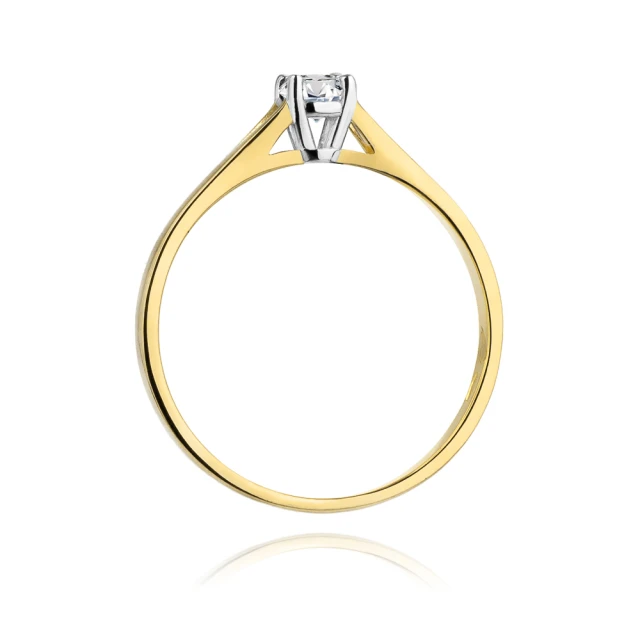 Gold Ring 585 mit Diamant Diamant Diamant 0.20ct