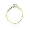 Złoty pierścionek z diamentem EY-242 0,20ct | ERgold