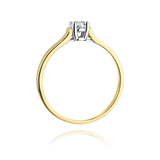 Gold Ring 585 mit Diamant Diamant Diamant 0.20ct