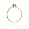 Złoty pierścionek z diamentem EY-244 0,20ct | ERgold
