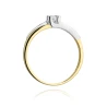 Złoty pierścionek z diamentem EY-246 0,12ct | ERgold