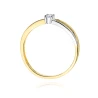Złoty pierścionek z diamentem EY-248 0,10ct | ERgold