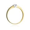 Złoty pierścionek z diamentem EY-249 0,10ct | ERgold