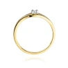 Złoty pierścionek z diamentem EY-254 0,10ct | ERgold