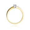 Złoty pierścionek z diamentem EY-257 0,15ct | ERgold