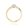 Złoty pierścionek z diamentem EY-258 0,19ct | ERgold