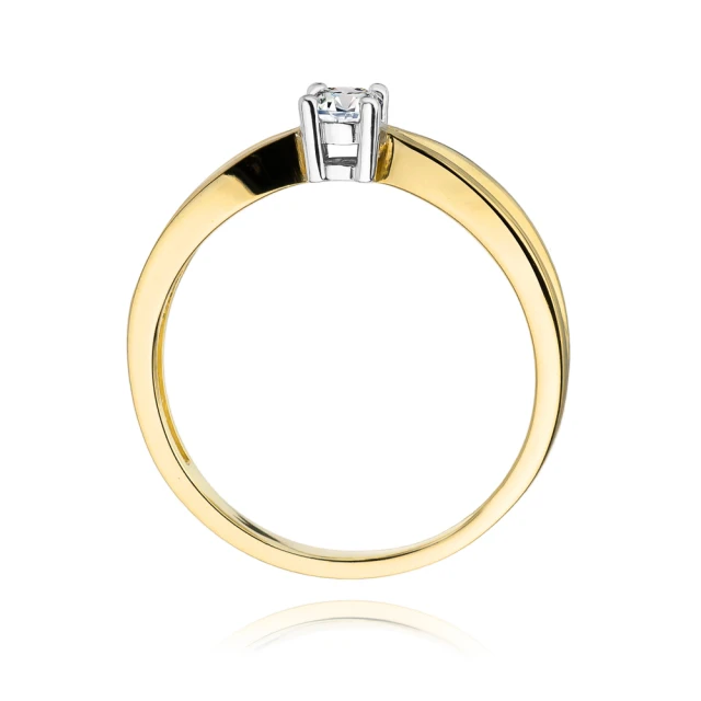 Gold Ring 585 mit Diamant Diamant Diamant 0.15ct