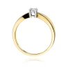 Złoty pierścionek z diamentem EY-259 0,15ct | ERgold