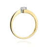 Złoty pierścionek z diamentem EY-260 0,15ct | ERgold