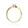Złoty pierścionek z diamentem EY-261 0,15ct | ERgold