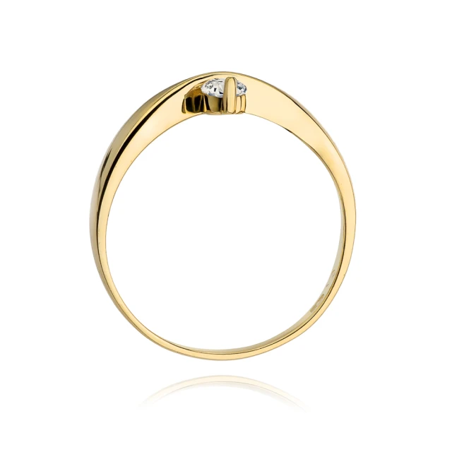 Gold Ring 585 mit Diamant Diamant Diamant 0.15ct