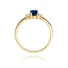 Złoty pierścionek z diamentem EY-264 szafir | ERgold