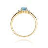 Goldener Diamantring EY-264 Topas | ergold