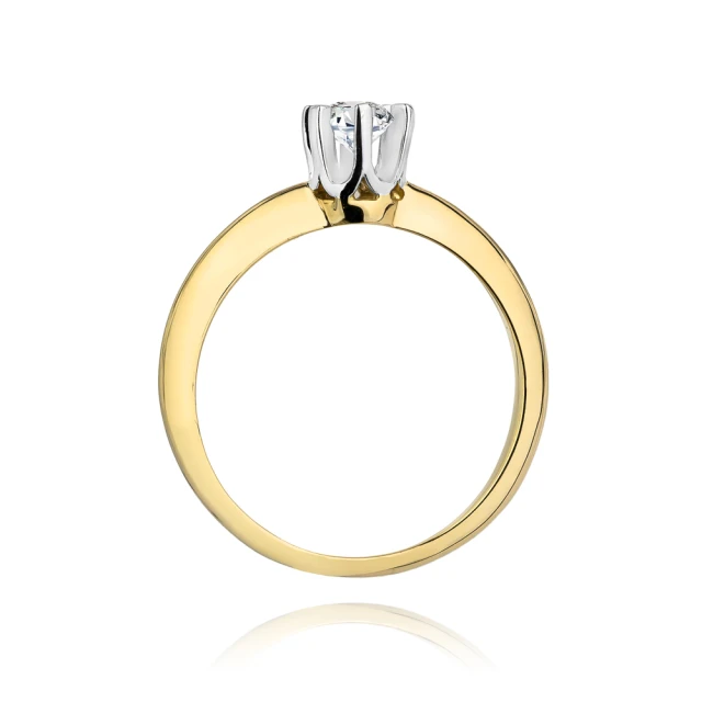 Gold Ring 585 mit Diamant Diamant Diamant 0.30ct