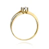 Złoty pierścionek z diamentem EY-269 0,10ct | ERgold